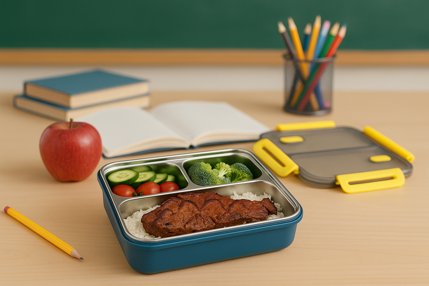 קופסת אוכל מחולקת ועמידה מנירוסטה איכותית (באדיבות: סולתם)