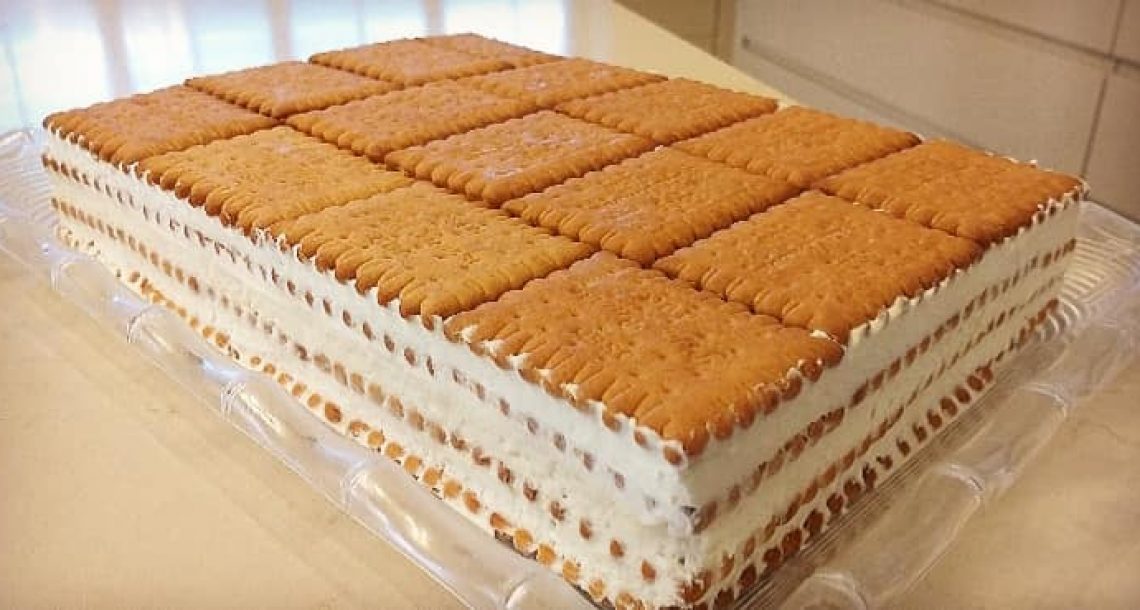 עוגת ביסקוויטים – הכי פשוטה והכי טעימה
